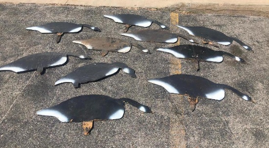 Lot of 10 Flat Good Decoys