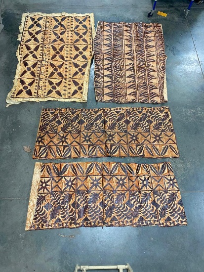 Early Polynesian Tapa Bark Cloth, South Pacific