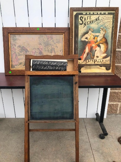 Prints and Chalkboard