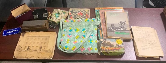 Misc. Vintage Smalls, Purse, Photo 1863 Phoenix Foundry, View Master, Old Ephemera, Letters