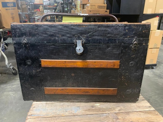 Old Trunk and Some Fishing and Knife Books, Tackle Boxes