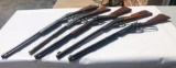 Five Vintage BB Guns, Rare Buzz Barton c. 1930's BB Gun