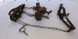 Group of Steel Leg Traps