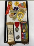 Early Badges & Ribbons, Pins, Fire Departments, Imp'd O.R.M. 1907 Tribal Ribbon, Horse Awards