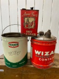 Lot of 3 Oil Cans
