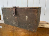 Old Primitive Salmon Crate w/ Side Graphics