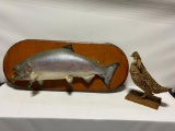 Taxidermy Salmon and Grouse