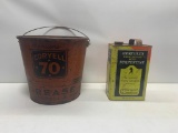 Coryell 70 5lb Grease Can and Hercules Turpentine Can