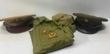 Boys Scouts of American Shirt, Hats, Canteen