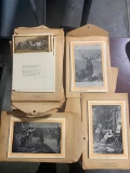 Several Envelopes of Photo Picture Cards, One Side Photo, Other Side Descriptions