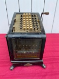 Vintage Burroughs See Through Mechanical Adding Machine or Check Writer, Detroit MI No. 6-150422