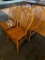 4 Solid Oak Winsdor Style Restaurant Chairs Sold 4x's$