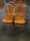 4 Solid Oak Winsdor Style Restaurant Chairs Sold 4x's$