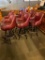 (6) Padded Vinyl Swivel Barstools, 6x$