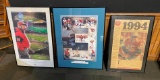 (3) Nebraska Cornhusker Framed Prints