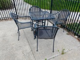 Wrought Iron Patio Table and Chairs 28