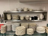 Large Selection of Restaurant China Approx. 200 +/- Plates, Bowls, Coffee Mugs, Platters