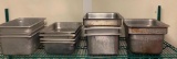 (13) Half Size Stainless Steel Steam Pans