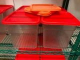 (4) Cambro Model #: 8SFSCW 8-Quart Food Containers