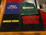 (4) Rubber Bar Mats w/ logos