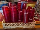 (34) Coca-Cola Red Plastic Tumbler 24-ounce Restaurant Carlisle 5224