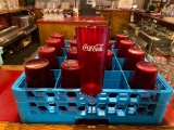 (16)Coca-Cola Red Plastic Tumbler 24-ounce Restaurant Carlisle 5224