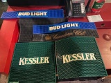 (6) Rubber Bar Mats w/ logos