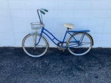Vintage Girls Bicycle with Basket