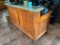 Hostess Reception Corner Granite Top w/ Wood Construction Two Cabinet 44