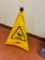 (2) Rubbermaid Commercial Product Pop-Up Safety Cone w/ Wall Mounts