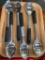 Six Piece Set of Serving Spoons,