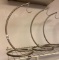 Lot of 9 Stainless Steel Table Top Hangers