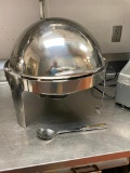 Stainless Steel Hotel 6.5 Quart Dome Roll Top Chafer