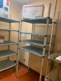 Metro Antimicrobial Plastic Stationary Shelving Unit 4 Shelves, 36