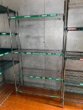 NSF Chrome Stationary Dunnage Shelving Unit Shelves, 86