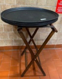 Tray Stand & (5) Cambro Camtread No. 2700CT Cafeteria Serving Trays