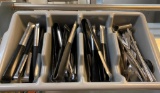 Caddy w/ Several Vollrath Tongs, Some Silverware