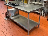 Stainless Steel Prep Table, 60in x 30in x 35in