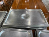 Lot of 5 New Stainless Steel Full Size Steam Pan Lids