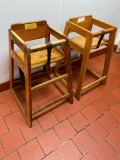 Two Wooden High Chairs