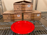 36 New Thunder Group Malamine 9in Round Dinner Plate, Red Color, NEW Sealed Boxes of 12, 36 Total