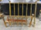 Twin Brass Head and Footboard with Adjustable Frame, 52in Wide