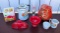 Wendy's Salt and Pepper Shakers, Tea Pitcher, Beer Glass, Butter Dish
