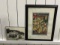 Lot of 2 Prints, Old Photograph and An Old Radiotron Ad Framed