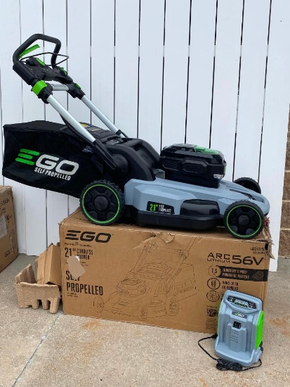 New EGO 21in Cordless Mower, Arc Lithium 56v Self-Propelled Mower w/ Charger, No Battery