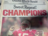 Nebraska National Championship Newspapers, Tommie Frazier