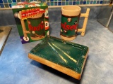 Vintage Billiards Pool Table Ashtray, Japan & 1996 Budweiser Billiards Stein CS 278