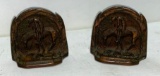 Antique Bronze Bookends