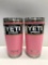 Lot Of 2- Yeti Limited Edition Pink 20 oz Tumblers