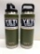 Lot Of 2 - Yeti Rambler 20 oz Bottles Olive Green